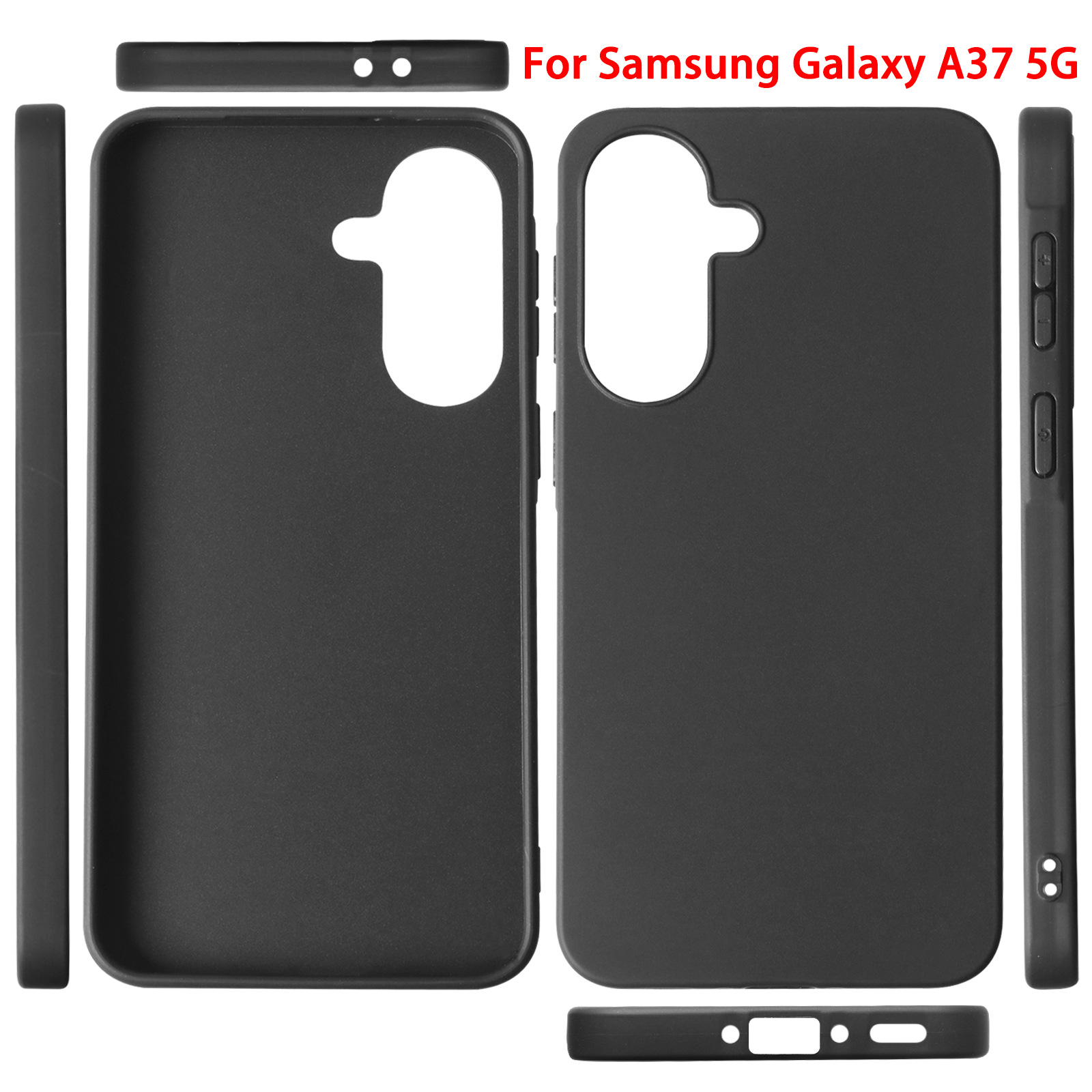 适用三星 Samsung Galaxy A37 5G磨砂手机壳TPU素材黑色简约A57