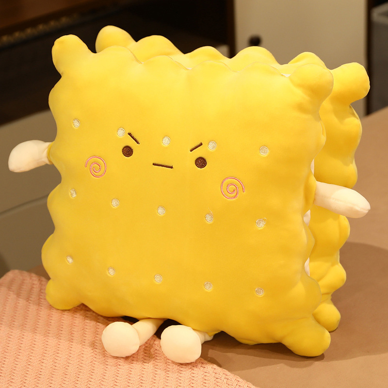 ぬいぐるみクッキー抱き枕毛布かわいいクッキー枕オフィス昼休みに寝ているエアコン布団両用人形|undefined