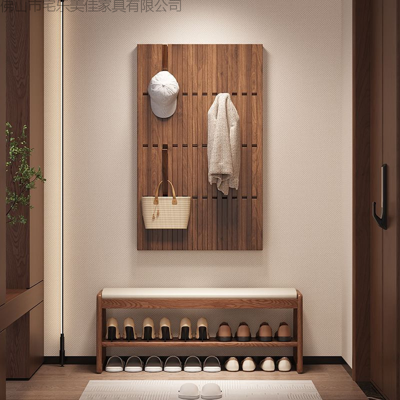 Old Elm Wood Coat Rack Piano Key Coat Rack Entrance Coat Area Storage Rack Door Entry Wall Coat Rack