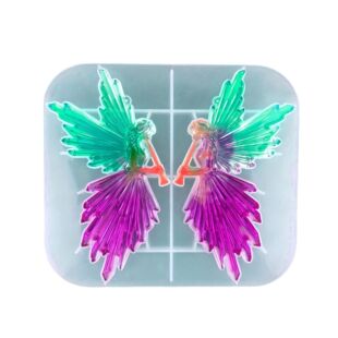 Girl's Decorative Pendant for Flute Crystal Drop Glue Mold Angel Girl's Christmas Pendant Silicone Mold