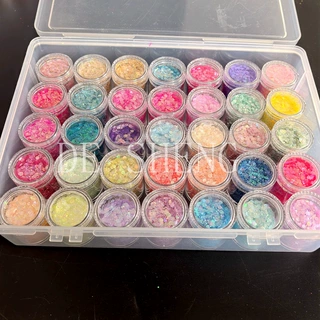 网红眼妆亮片少女眼部彩妆闪粉COS化妆舞会36色金葱粉冰透亮粉