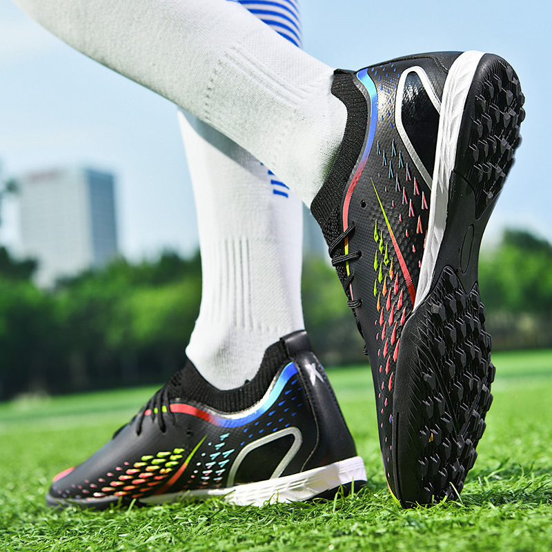 Cross-border Messi X10 Putian zapatos de fútbol hombres de corte bajo entrenamiento de juego de estudiantes AG tachuelas zapatillas de hierba