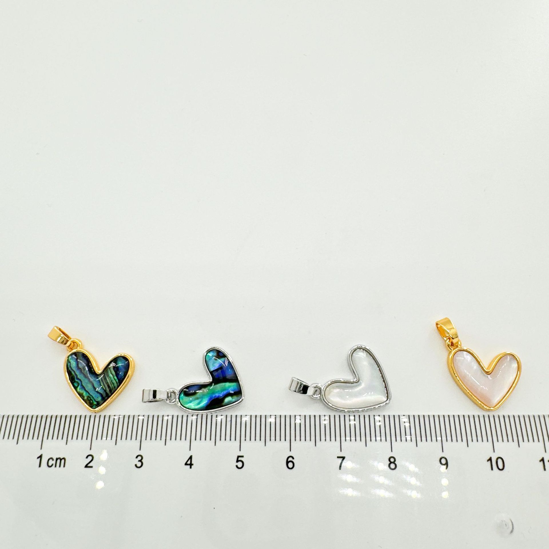 Copper Material 1 Piece Copper Shell Heart Shape Pendant