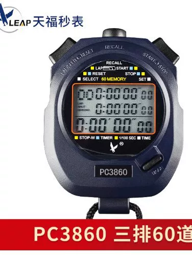 Tianfu Stopwatch Pc3860 Timer Three-Row 60-Channel Electronic Code Meter