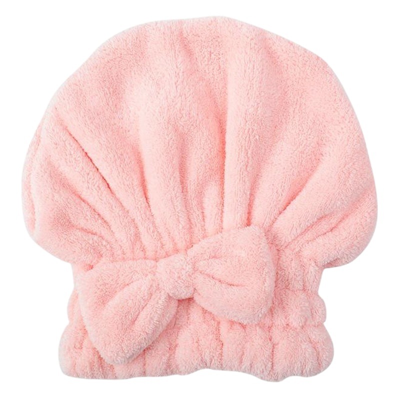 Dry Hair Cap for Women, Thickeneded, Super Long Hair, Super Absorbent Coral Velvet Bow Shower Cap for Women, Quick-Drying Towel for Women