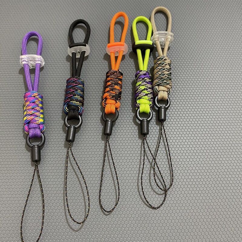 Paracord Braided Phone Lanyard Anti-Lost Keychain Dopamine Style Portable Accessory Creative Personalized Pendant Paracord Braided Phone Lanyard Anti-Lost Keychain Dopamine Style Portable Accessory Creative Personalized Pendant