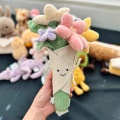 跨境新品趣味花jellycat手捧花玩偶趣味花束公仔生日礼物可爱毛绒