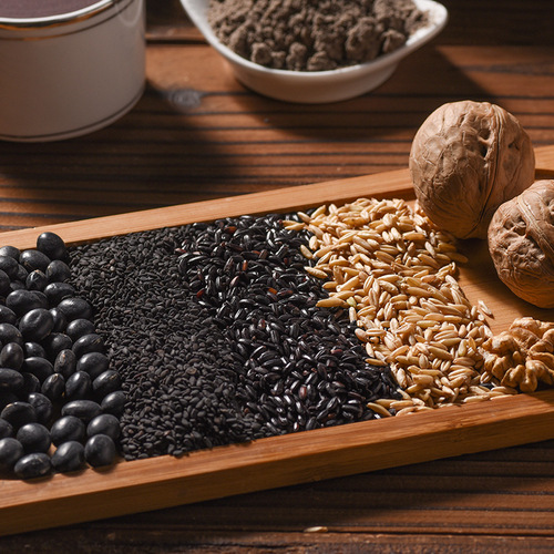 Black sesame, black bean, black rice, walnut, mulberry powder, ready-to-eat, nutrient-rich, meal replacement, breakfast, instant drink