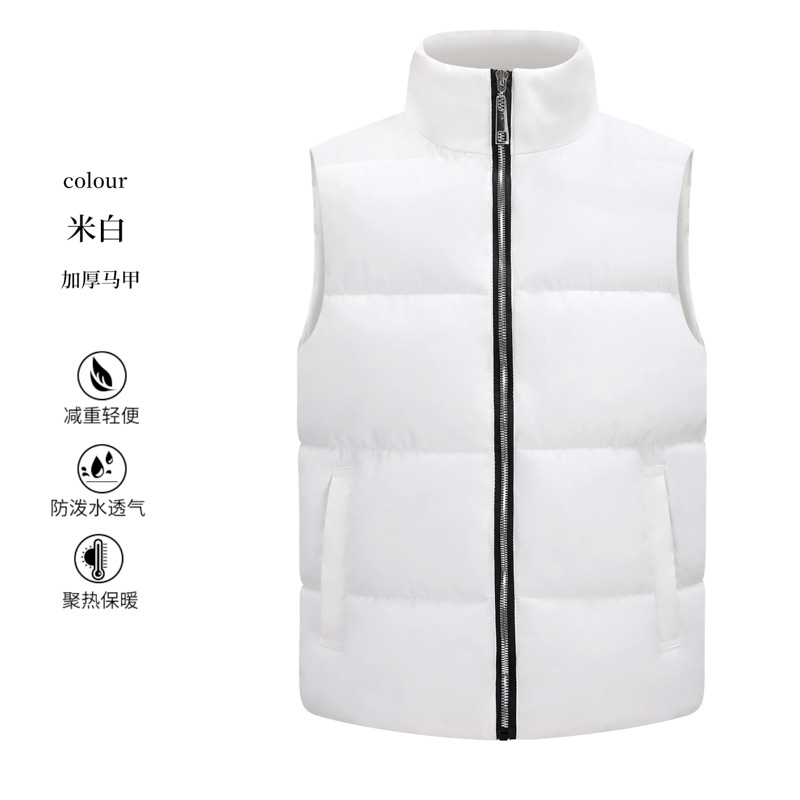 Hombre chaleco cálido caballo clip cross-border sin mangas chaqueta de trabajo ropa de trabajo al aire libre chaleco de invierno personalizado