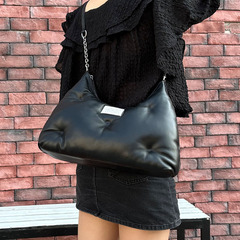 2024 Spring Summer New Arrival Floral Lambskin Chain Shoulder Crossbody Genuine Leather Women's Bag Foam Bag