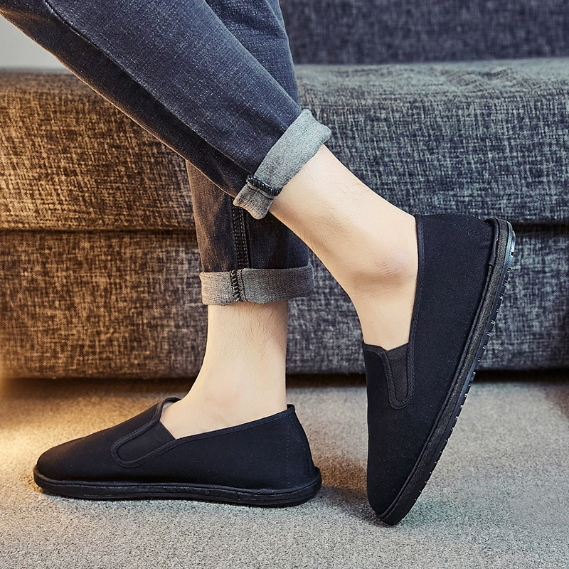 Тканевая обувь Old Beijing, Мужская модная универсальная дышащая повседневная парусиновая социальная обувь Doudou Spirit Guy, Цветочная Тканевая обувь в Корейском стиле