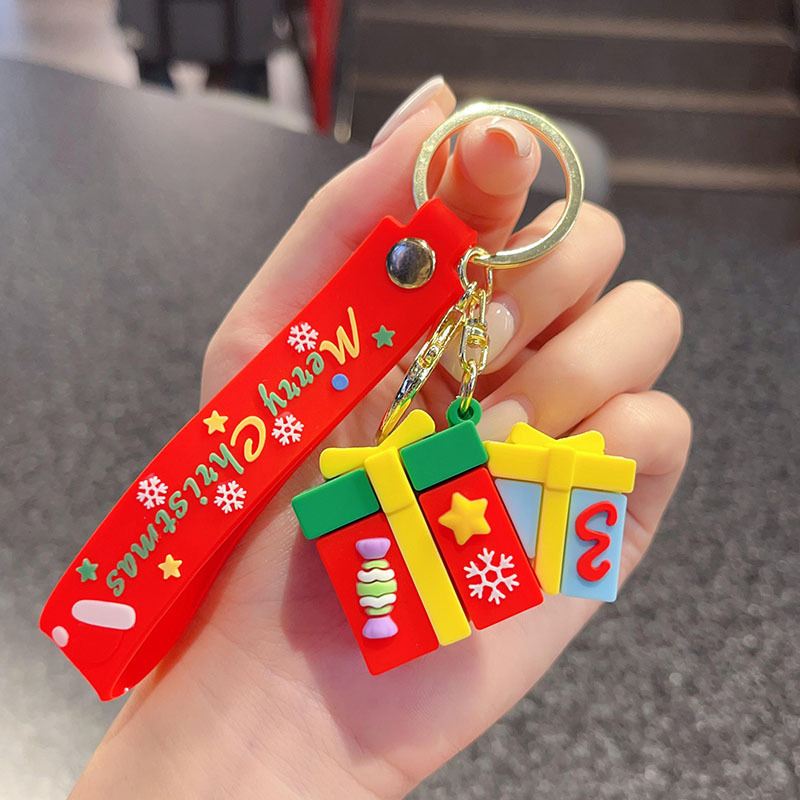 古典的なサンタクロースのキーホルダークロスボーダーストラップバッグアクセサリー自動車チェーン小商品カップル小プレゼント卸売り|undefined