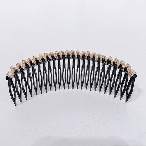 Crystal Hair Comb Bangs Comb Inverted Comb Hairpin Korean Hair Accessory Adult Hairpin Back of Head Broken Hair Organizer Wholesale