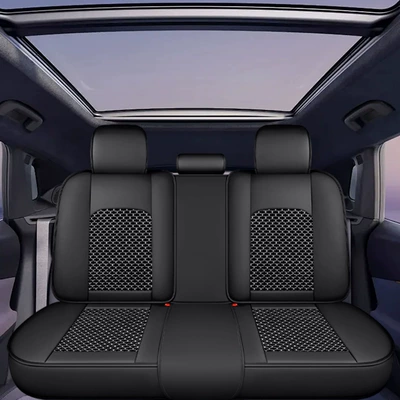 Seat cushion, seat cover, seat cushion, universal for all - black-ice-silk-rear-seats