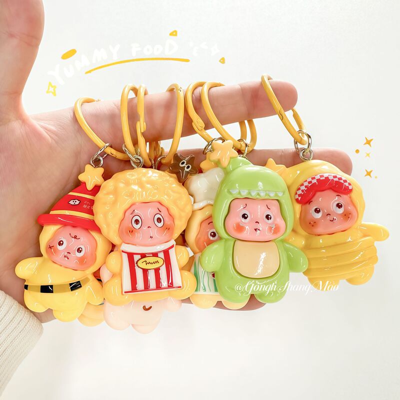 Cute Large Cartoon Star Keychain Pendant Creative Bag Decoration Backpack Accessory Best Friend Couple Gift