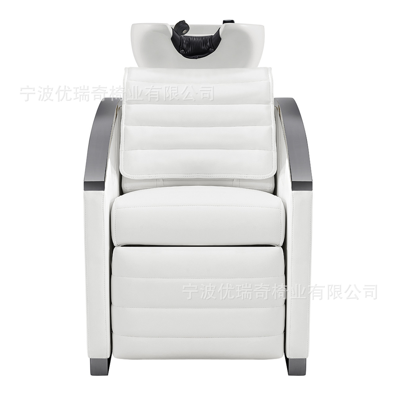Sillón de peluquería móvil, sillón de peluquería dorado de lujo ligero, sillón de masaje para salón, sillón de lavado de alta gama, cama de lavado semi-reclinable