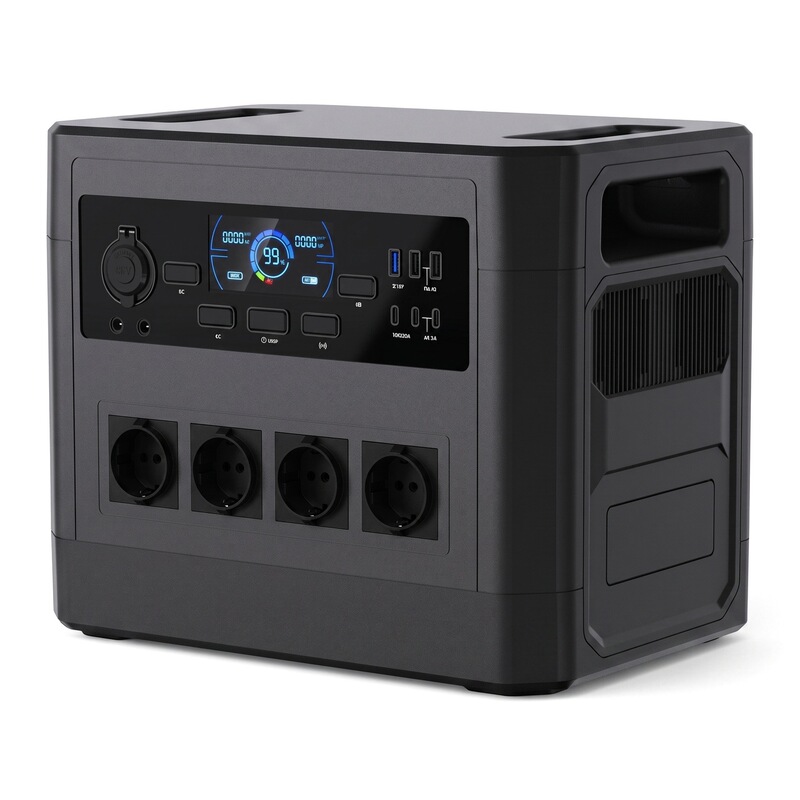 Source Factory 2000W Lithium Iron Phosphate Outdoor Mobile Power Supply Portable Energy Storage Station Wholesale in Stock