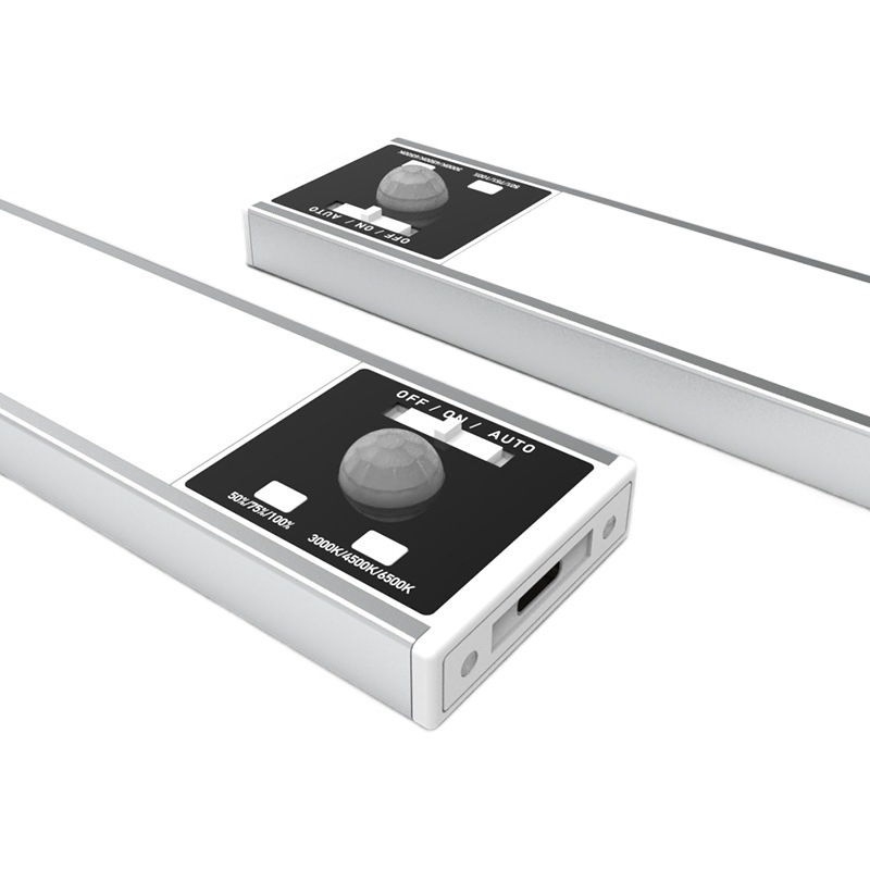 Luz con sensor de cuerpo humano ultrafina, sin cableado, luz nocturna LED recargable magnética, batería de larga duración, luz de tira para pasillo y dormitorio