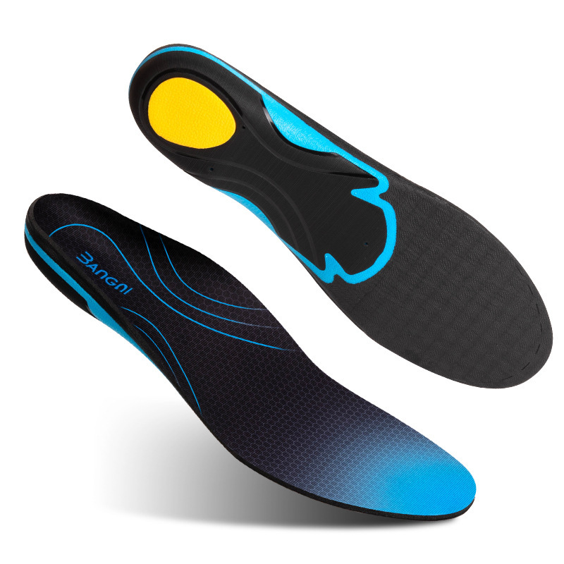 Soporte de arco transfronterizo plantilla deportiva transpirable absorbente de sudor corrección de pie plano baloncesto plantilla deportiva durante mucho tiempo