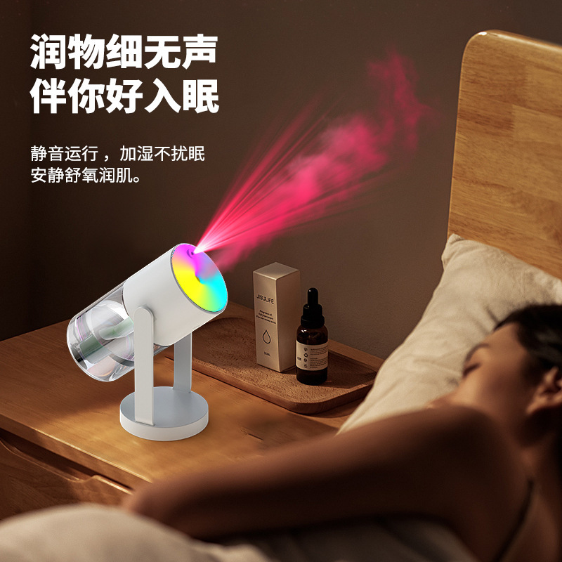 国境を越えた新作星空投影ヘッドシェイク加湿器 USB小型車載家庭用デスクトップ静音加湿器カスタマイズ|undefined