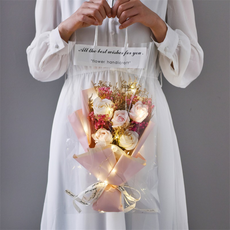 Christmas Valentine's Day New Year Romantic Pastoral Letter Soap Flower Party Festival Soap Flower display picture 2