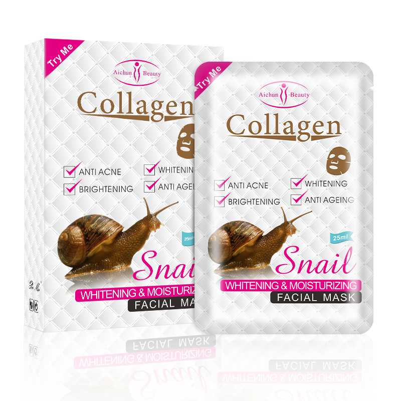 Cross-Border Aichun Snail Liquid Mask Hydrating, Brightening and Softening Skin Facial Mask Wholesale Facial Mask