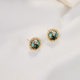 S925 Silver Needle Spring and Summer Internet Celebrant Cold Style Fashion Retro Round Geometric Earrings Ear Accessories Trendy Women