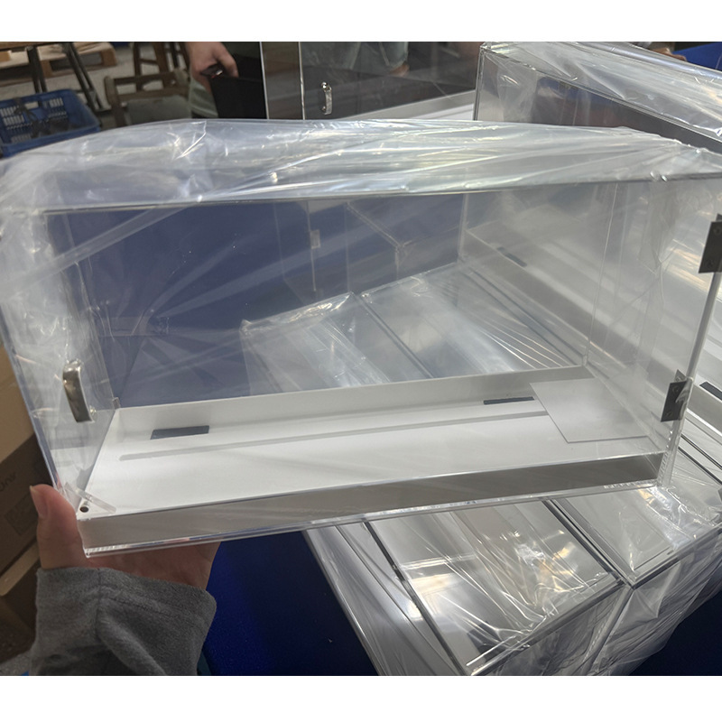 亚克力水晶手串收纳盒感应亮灯防尘文玩展示柜透明多层手链整理柜|undefined