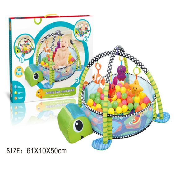 Russian Hot Sale Ocean Ball Fence Baby Gym Rack Toy 0-1 Year Old Newborn Baby Crawling Game Mat