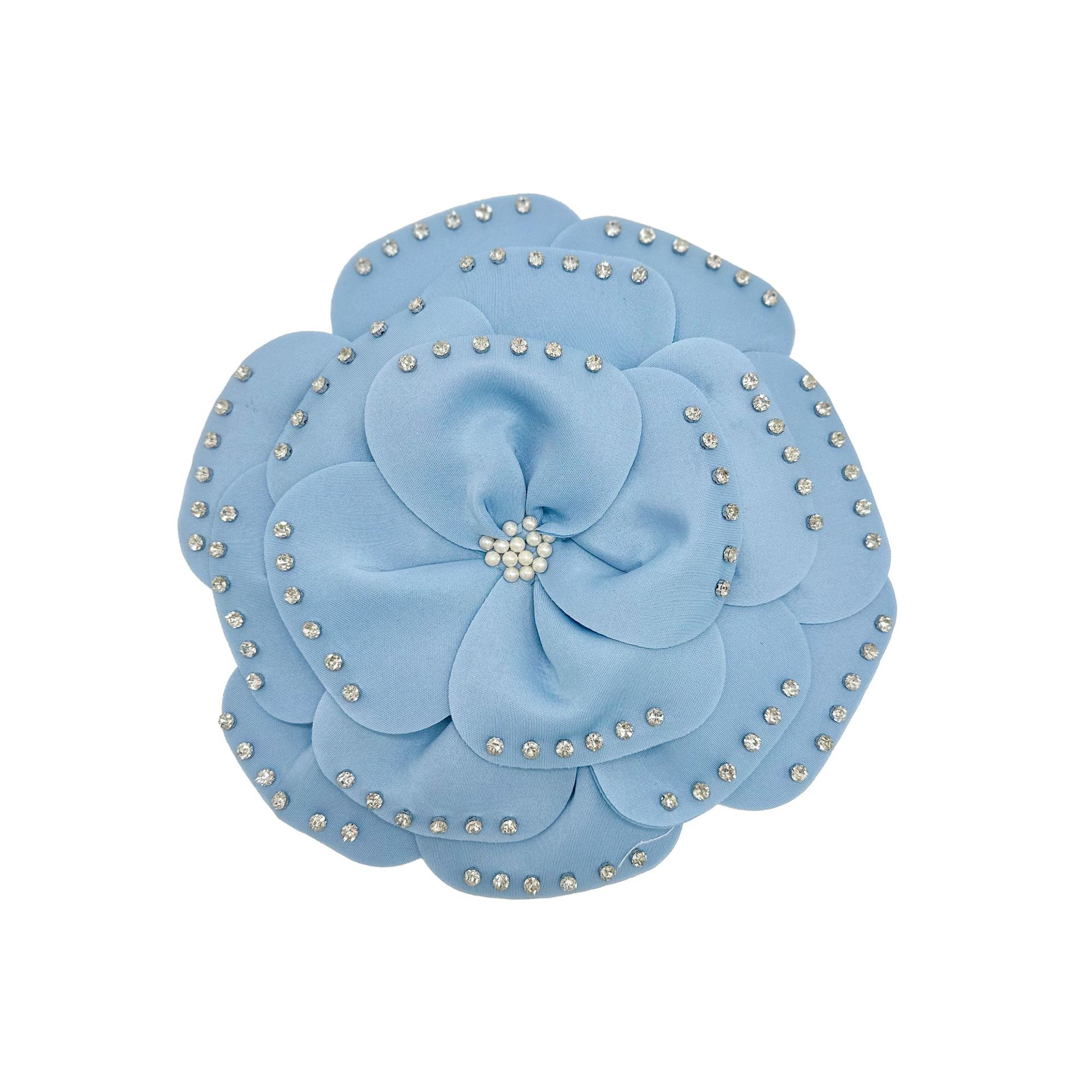 Nueva capa de aire estereoscópica perlas de clavos multicapa de alta calidad ropa de flores grandes vestidos tocado joyas de pecho brocas para el pelo