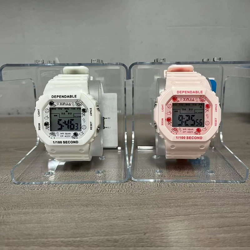 Xinjia 422 Студенты, детские спортивные электронные часы Хронограф Цифровой дисплей Дайвинг Водонепроницаемые часы Электронные часы