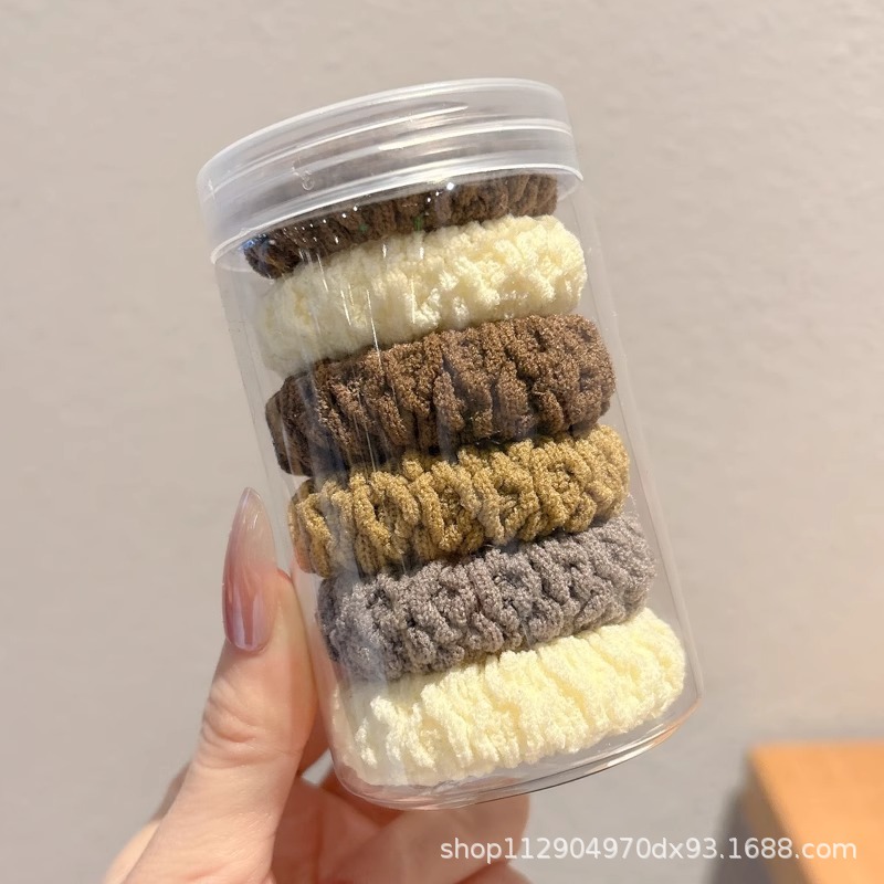 2025 nuevo estilo simple cabello de moda de alta elasticidad correa de correa de cabello multifuncional cubierta de cuero durable cabello bola adornamiento para el cabello