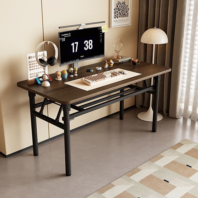 클래식 월넛 컬러의 이중 레이어 라운드 레그 블랙 프레임 - 두꺼운 버전