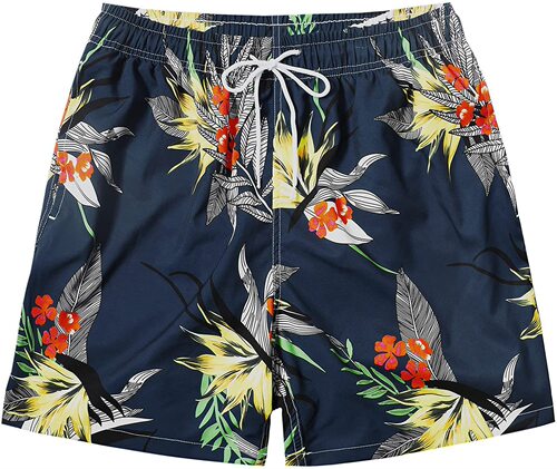 Summer Style 3D Digital Print Gradient Men's Casual Beach Shorts Four-way Stretch Shorts for Outerwear