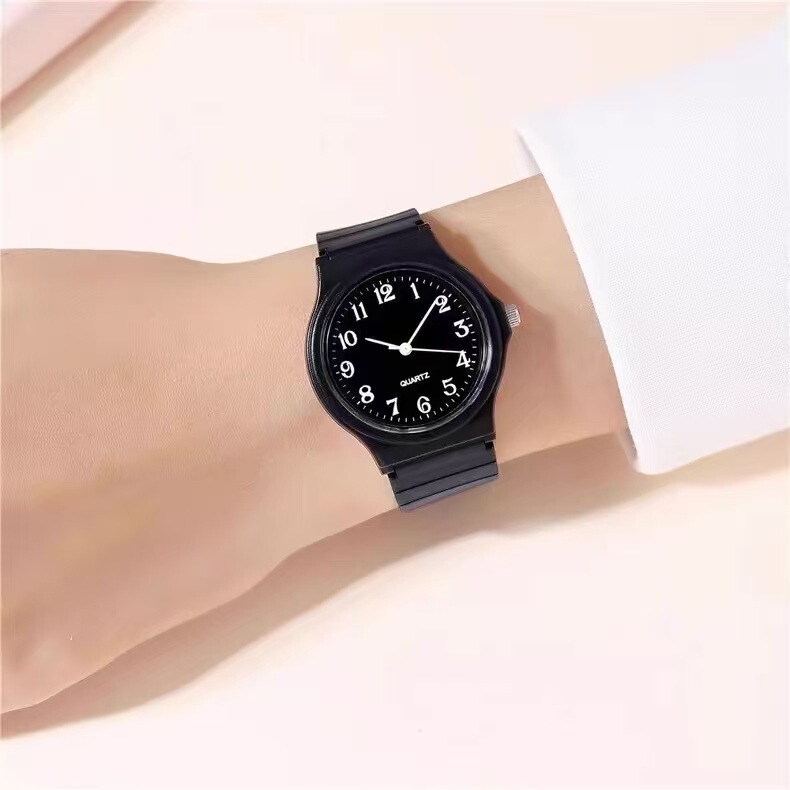 Popular Student Children's Couple Quartz Watch Plastic Led Watch Children's Luminous Watch Wholesale Spot