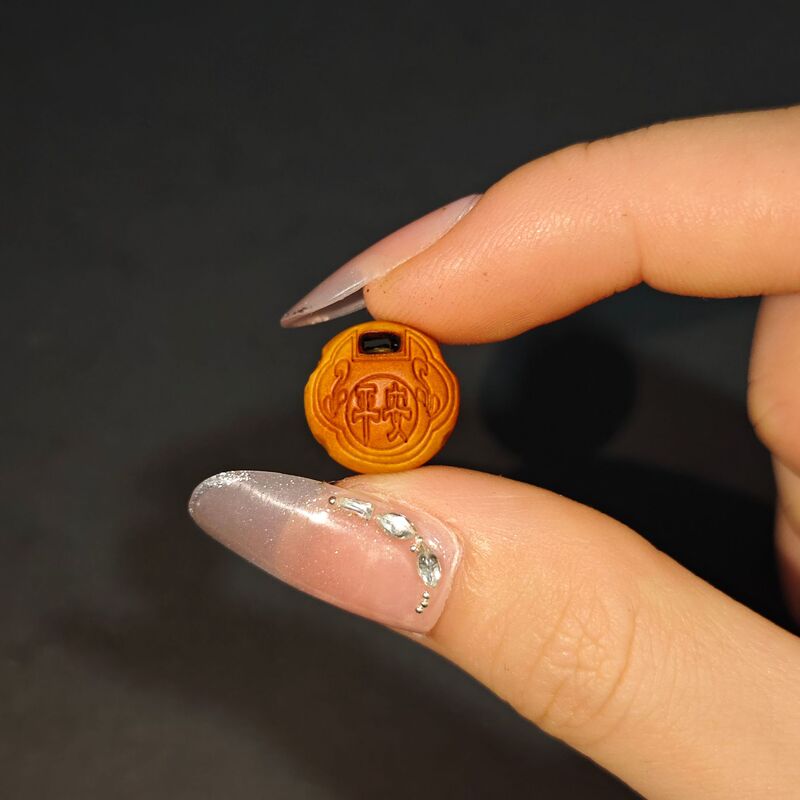 手工山桃核雕刻吊坠桃篮花筐锁桃木篮手链编红绳婴儿童宝宝饰品|undefined