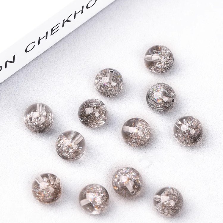 7A シルバーフラッシュ花火スーパー 7 クリスタルルースビーズブラックカラントアクセサリークリスタルブレスレット女性のブレスレットジュエリーシングル di|undefined