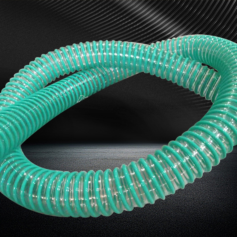 Pressure resistant vacuum tube, PVC plastic reinforcement corrugated hose, conveying PVC plastic rei