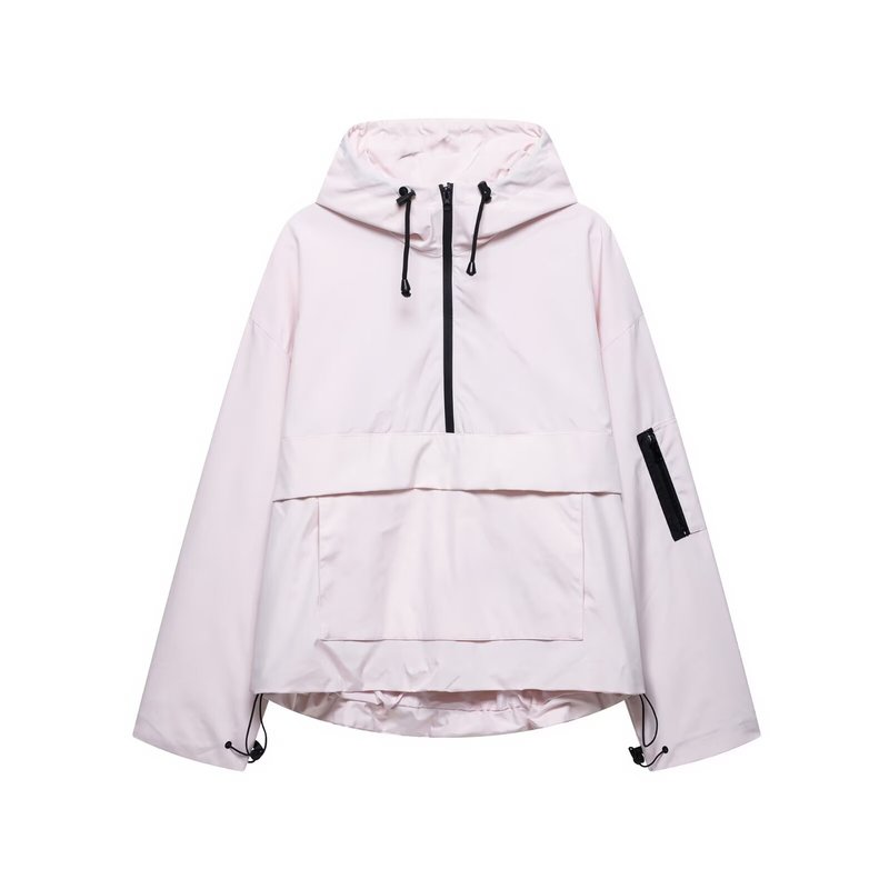 ヨーロッパとアメリカのクロスボーダー婦人服卸売女性のスリープルーフ生地フード付きジャケットマルチカラージャケット|undefined