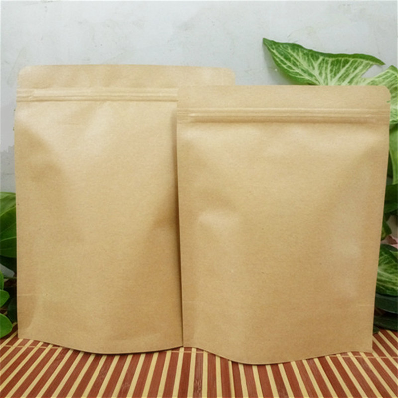 铝箔牛皮纸袋 自立自封袋 食品包装袋 防潮茶叶袋 出口供应亚马逊