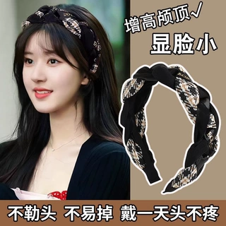 2025优雅气质高颅顶显脸小发箍女款时尚宽边压发头饰减龄洋气发窟