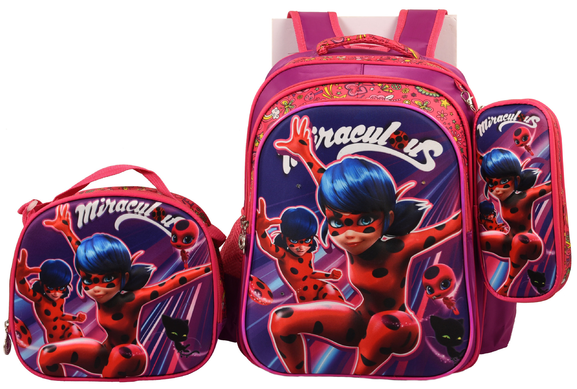 Mochila escolar fábrica 3D traje de tres piezas Shaodong escuela primaria al por mayor mochila de tres piezas de hombro de dibujos animados con protección de la columna