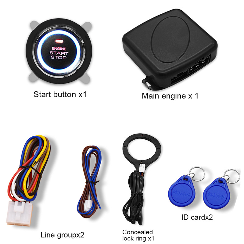 Car Hidden Lock Anti-Theft One-Button Start Rfid Passive Induction Ignition Start Modification System