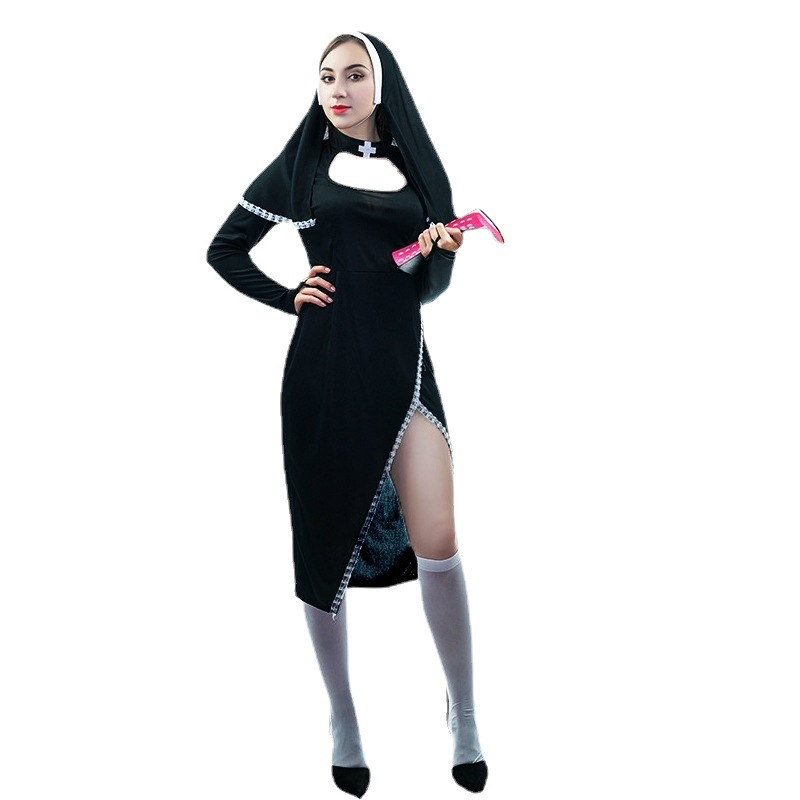 Fiesta monje traje uniforme fiesta Halloween traje mascarada traje etapa decoración ropa de mujer