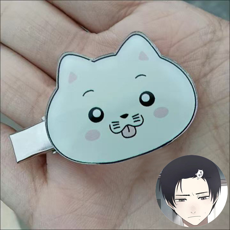 Little Red Book's Little Dead Xiaotian Jiji Kitten's Same Style Hairpin Comic Girl's Heart Super Cute Kitten Hair Accessories Headwear