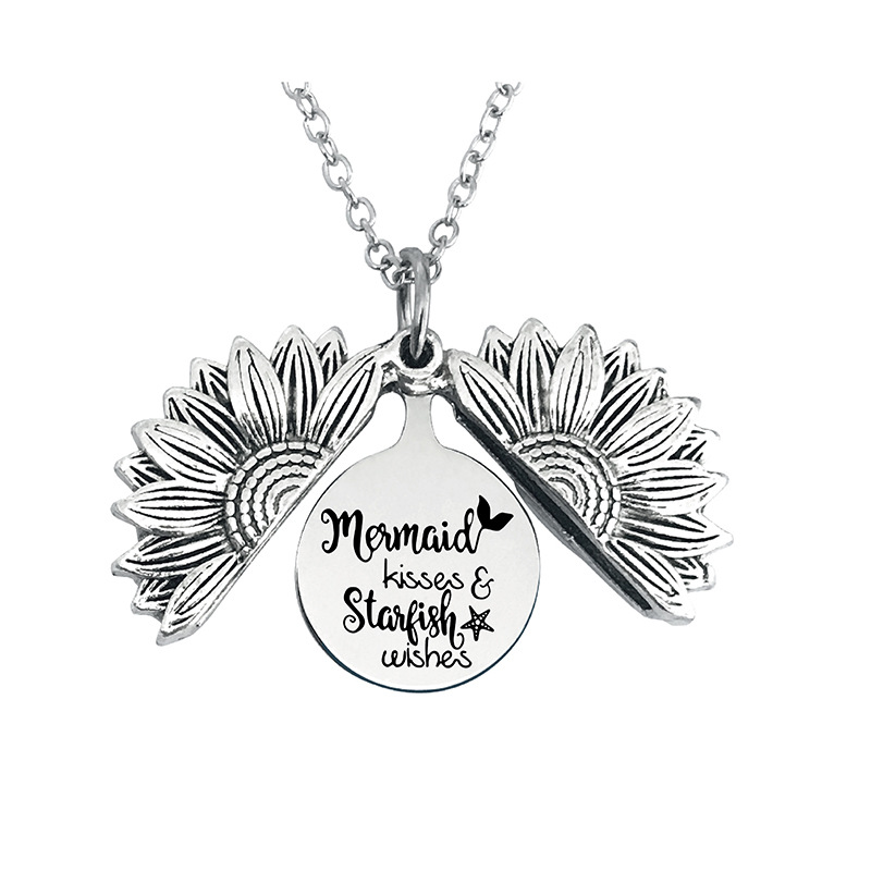 1 Pièce Rétro Lettre Fleur Métal Placage Unisexe Pendentif display picture 35