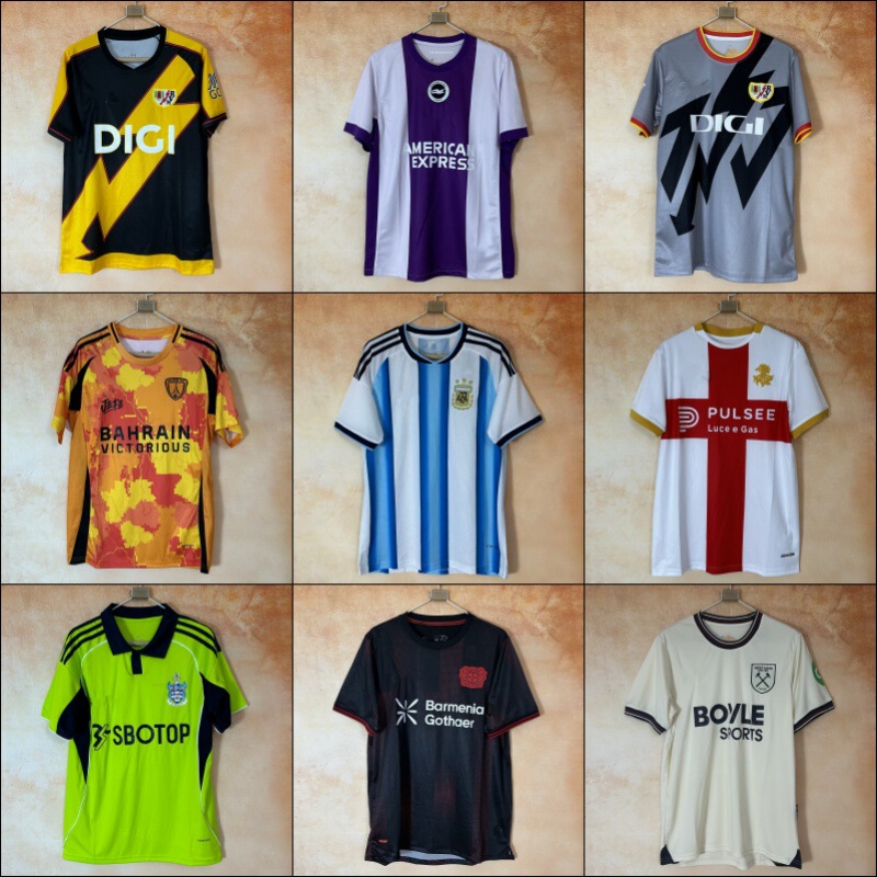 2526 Season Club Game Same Style Rayo Vallecano Sunderland Monaco Thai Version Football Jersey Dropshipping