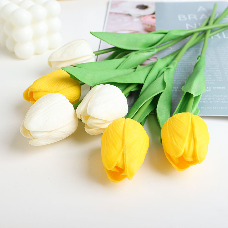 INS flor artificial tulipán flor falsa foto accesorios decoración del hogar Decoración ornamento belleza fotografía tiro fondo