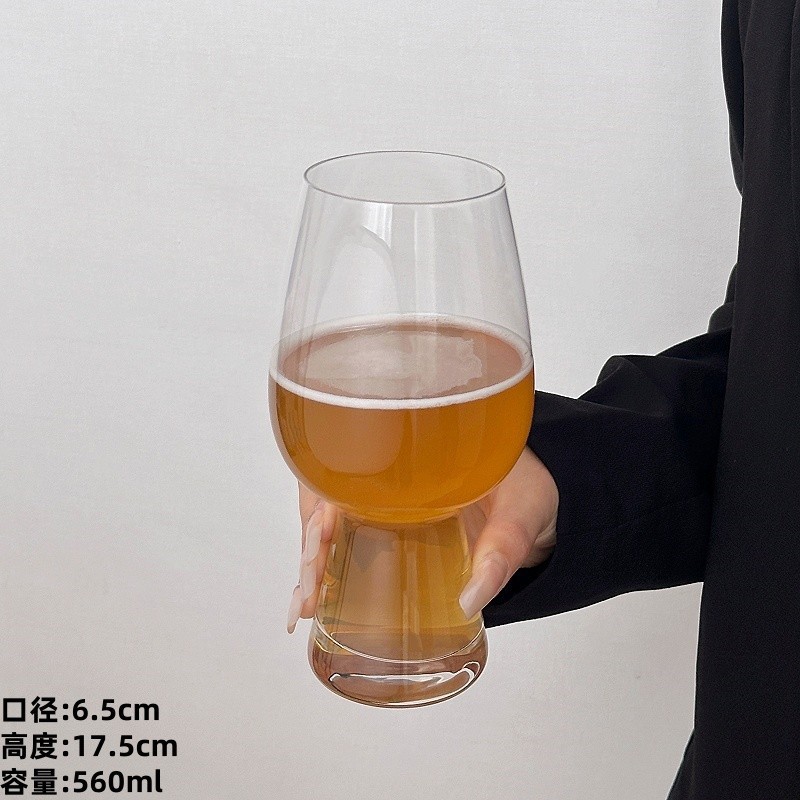 Tazas de cerveza artesanales de alta calidad, tazas de cerveza de vidrio, tazas de cerveza de gran tamaño, tazas de vino de gran capacidad, barras de pies altos.