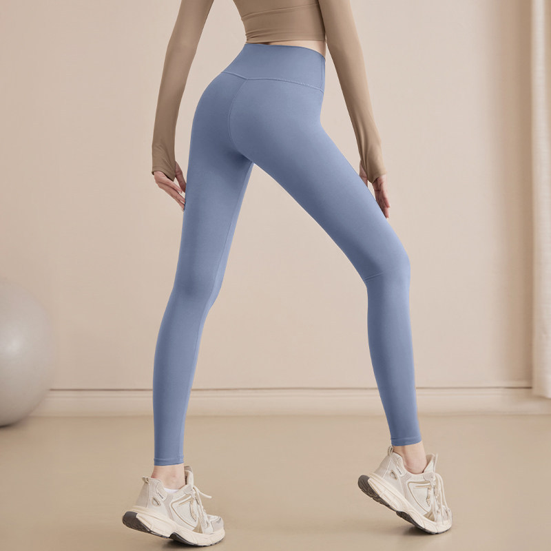 Pantalones de yoga elásticos, cintura alta, abdomen, caderas, pantalones deportivos de fitness